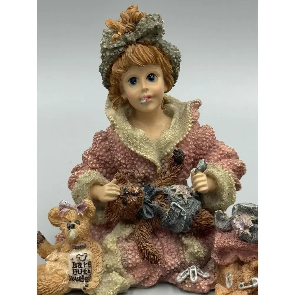 1997 Boyds Yesterday's Child Caitlin Emma & Edmund Diapering Baby 3525 No Box